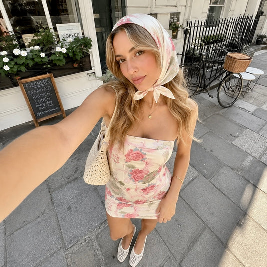 Katie Dress - Women's Floral Tube Dress