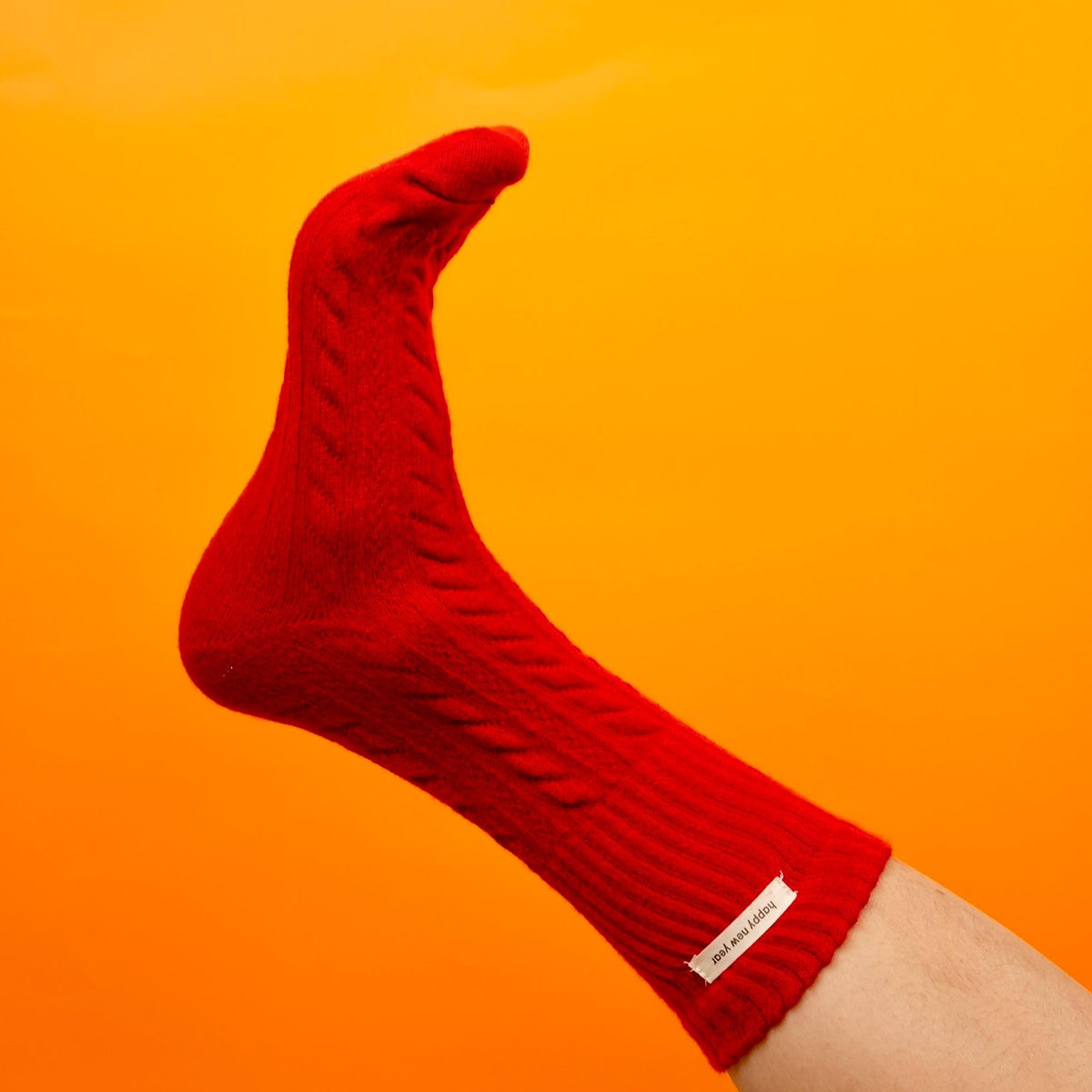 Women's Red Christmas Socks