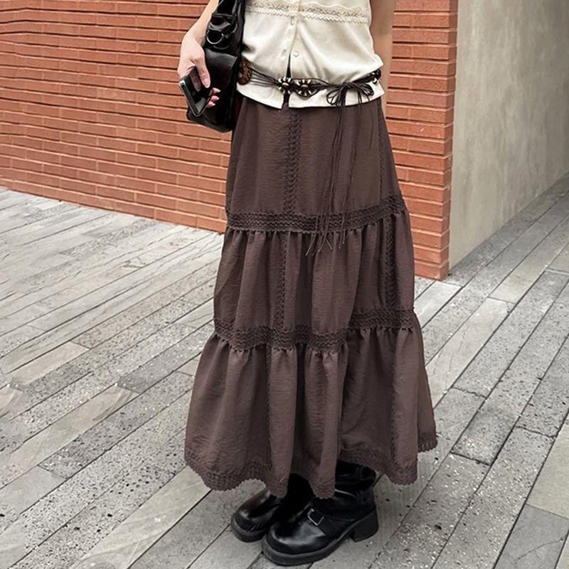 Abbie Brown Flowy Maxi Skirt