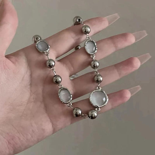 Retro Beaded Statement Necklace
