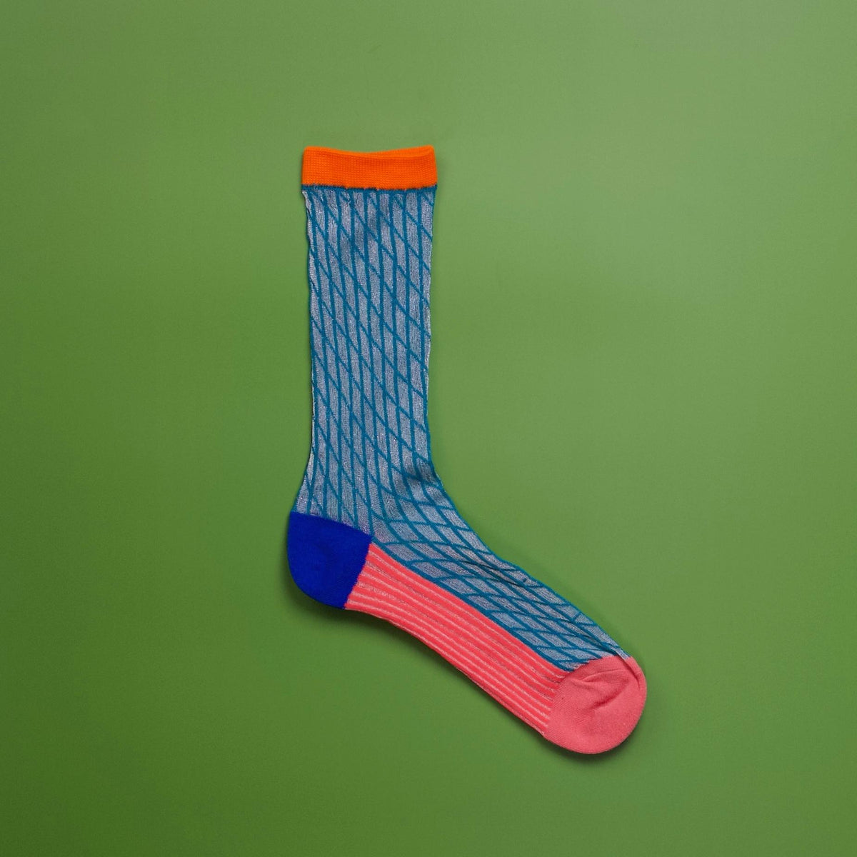 Retro Vibe Mesh Crew Socks