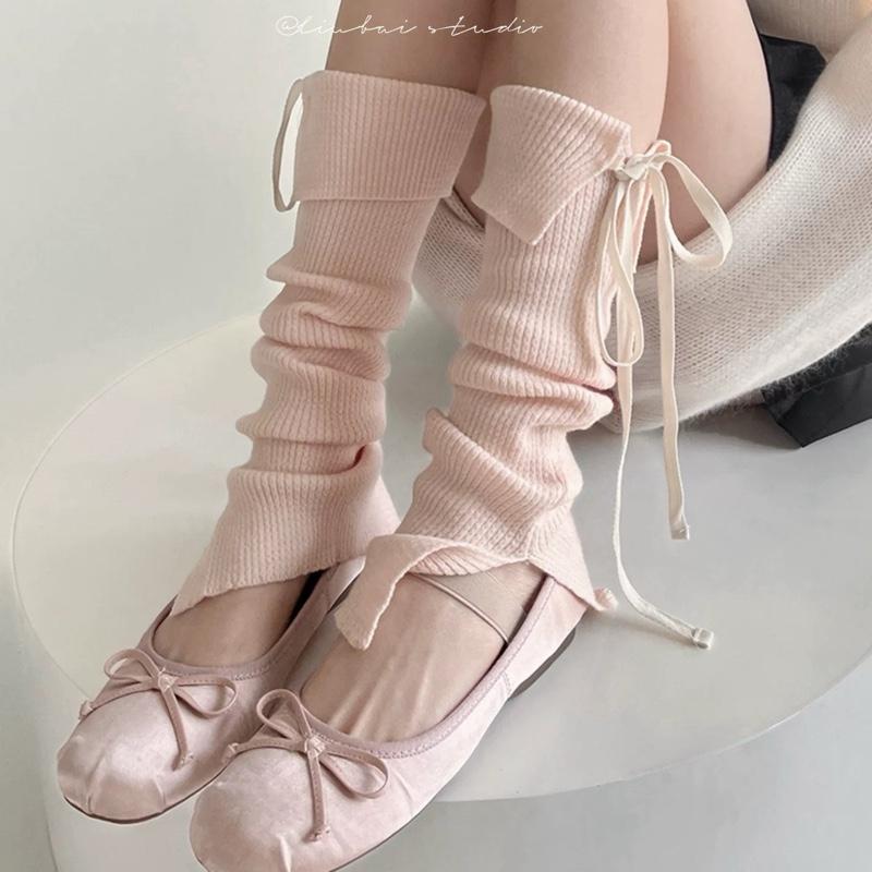 Baby Pink Balletcore Leg Warmers